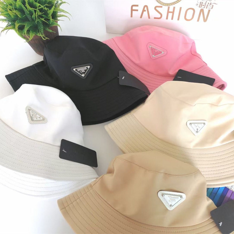 

Summer Bucket Hat Cap Fashion Stingy Brim Hats With Letters Four Season Breathable Casual Fitted Caps Multi Models Highly Quality, White