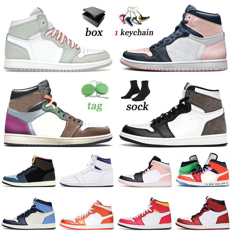 

With Box 2021 Arrival Basketball Shoes 1 1s Atmosphere Dark Mocha Mid SE Electro Orange Hand Crafted High Unc Obsidian Mens Women Trainers Sneakers 36-46, C43 cactus jack 36-45