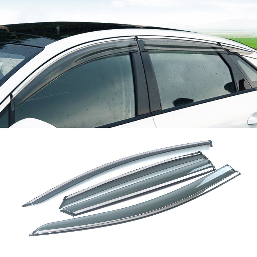 

CarMango for KIA Optima K5 2020-2021 Auto Car Window Visors Sun Rain Shade Shield Shelter Protector Cover Trim Frame Sticker