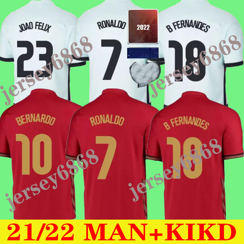 

20 21 Ronaldo Futebol Jerseys Joao Felix 2021 Diogo Andre Silva Bernardo Fernandes Camisa Homens Kit Camisas Pizzi Figo Rui Costa, Black;yellow