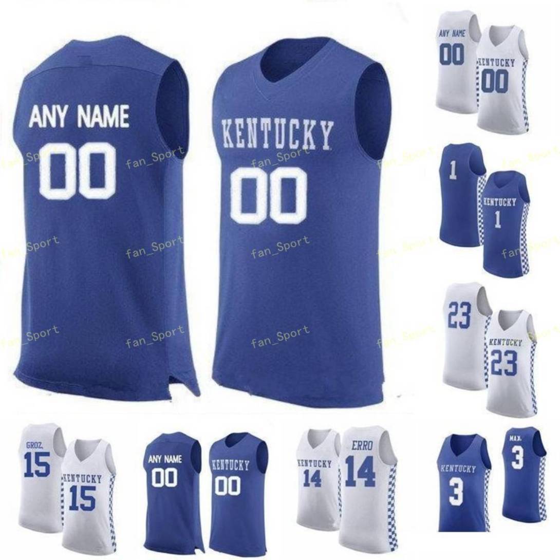 

NCAA College Kentucky Wildcats Basketball Jersey 11 Wall 12 Keion Brooks Jr. 12 Towns 13 Riley Welch 14 Brennan Canada 14 Herro Custom Stitched, As