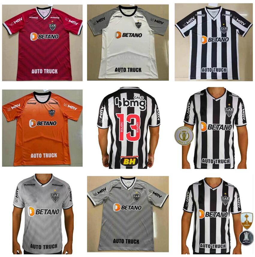 

21/22 Atletico Mineiro soccer jerseys SASHA VARGAS M.ZARACHO ELIAS GUGA KENO D.TARDELLI MARQUINHOS Match football jersey uniforms camisa de Galo 2021, Lavender