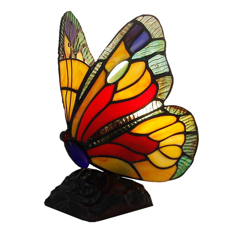 

Table Lamps Tiffany Glass Butterfly For Living Room Bedroom Bedside Lamp Modern LED Home Deco Kitchen Dining Light Fixtures