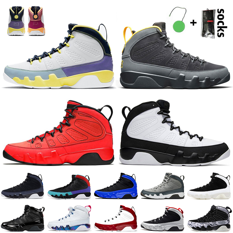 

2021 Top Fashion Jumpman 9 Mens Basketball Shoes 9s Change The World University Gold Chile Red Kilroy Pack Space Jame Sneakers Trainers, #1 chile red