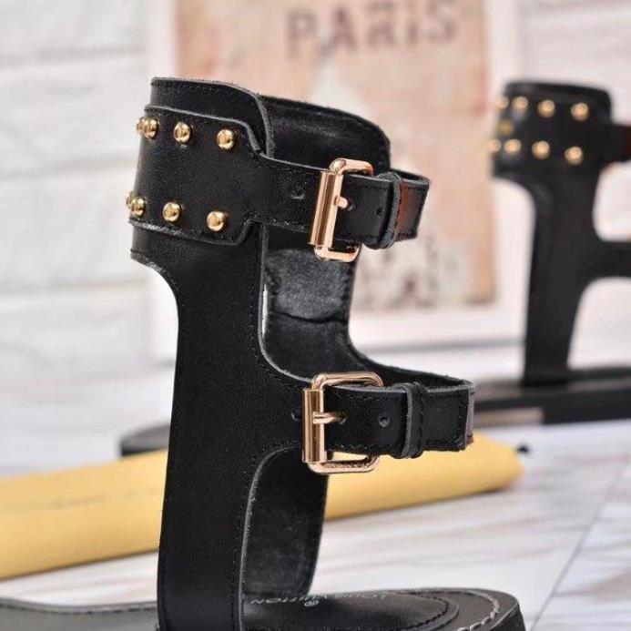 

2021 Summer Designer Men Women Sandals Flat Sexy Ankle High Boots Gladiator Sandal Womens Casual Flats Shoes Ladies Beach Roman size 35-42-45, Color2