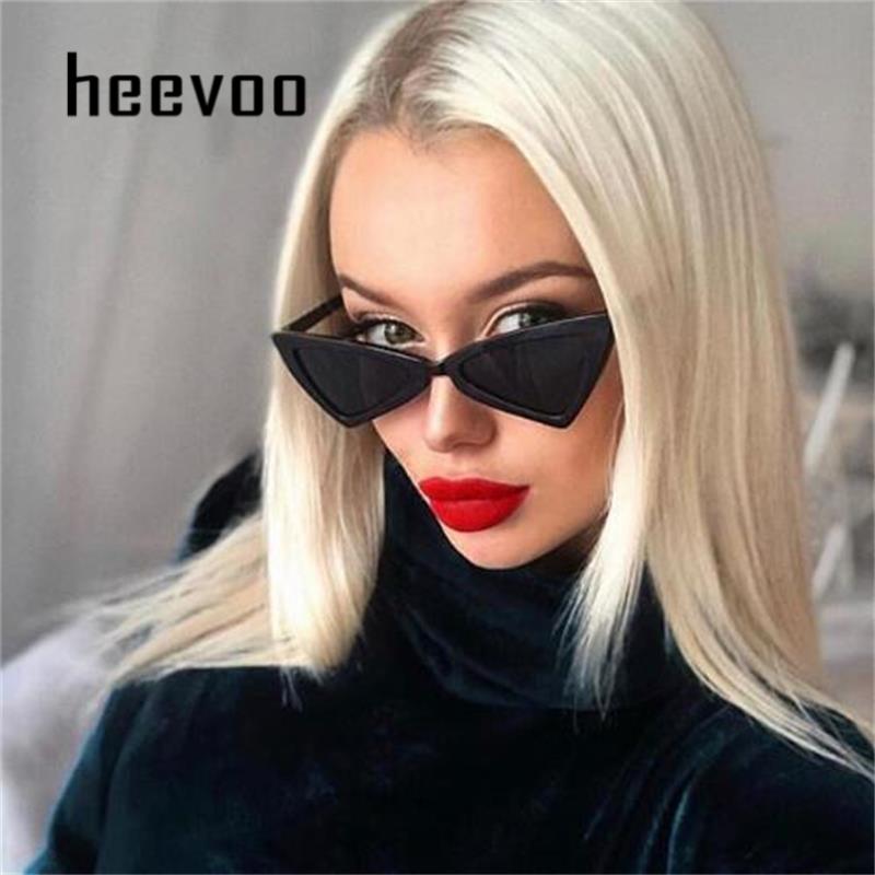 

Sunglasses Retro Triangular Small Glasses Women Butterfly Cateye Classic Brand Leopard Shades For Luxury Sun UV400