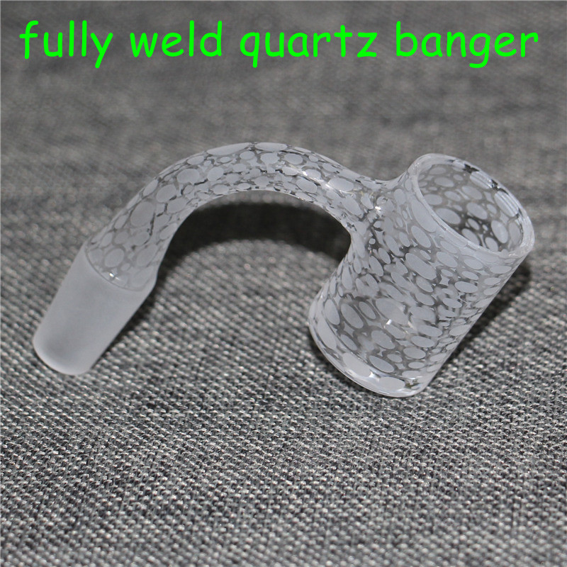 

Smoking Quartz Banger Sandblasted Fully Weld Bangers 14mm Male Nails For Glass Water Bongs Dab Rigs
