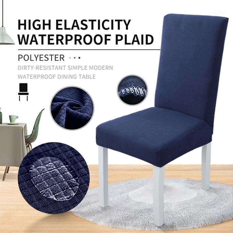 

Meijuner 1/2/4/6 PCS Waterproof Chair Covers Spandex Stretch Jacquard Slipcovers For Dining Room Kitchen Wedding Banquet