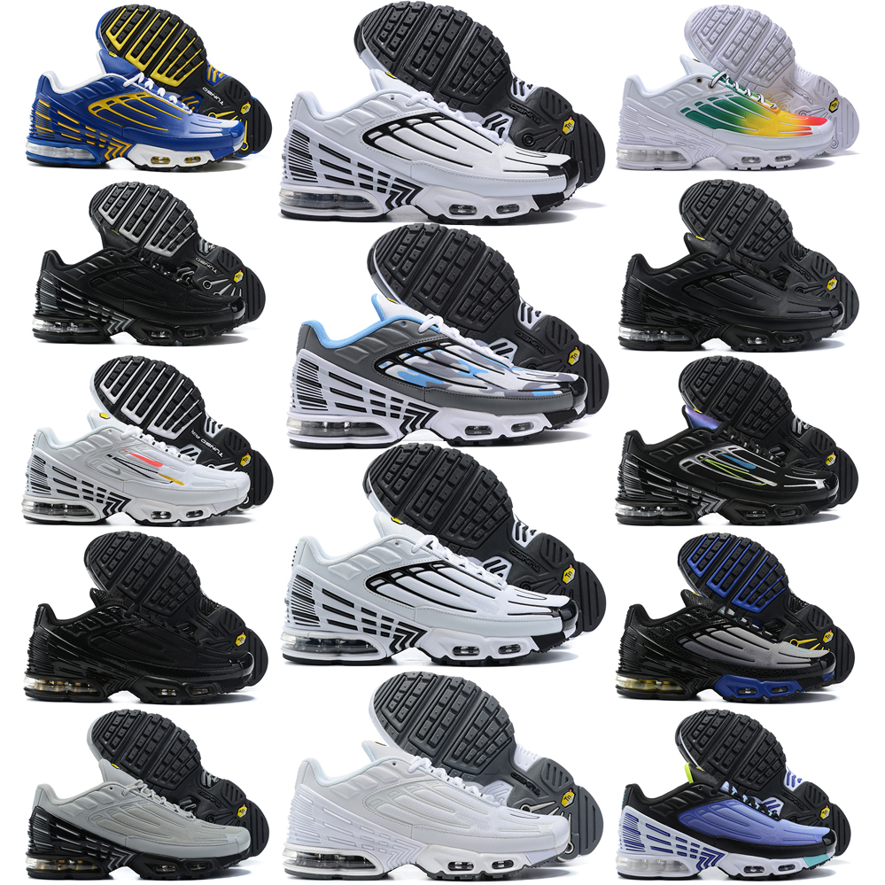 

2022 tn plus 3 running shoes mens trainers chaussures Triple Black Laser Blue Bred Hyper Violet Silver Red Smoke Grey outdoor sports sneakers 39-46, # 6