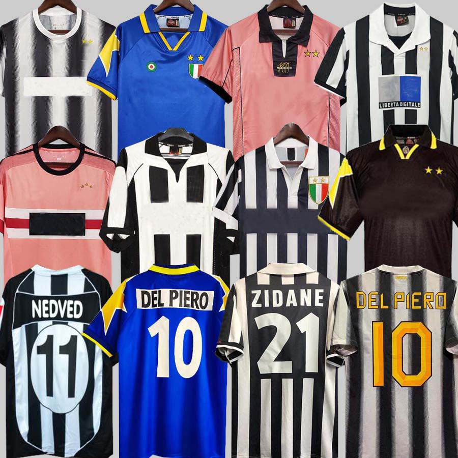 

Men's T-Shirts Retro DEL PIERO Conte soccer jerseys PIRLO Buffon INZAGHI 84 85 92 95 96 97 98 99 02 03 04 05 94 95 ZIDANE Ancient maillot DAVIDS Conte T230310, 02/03 home