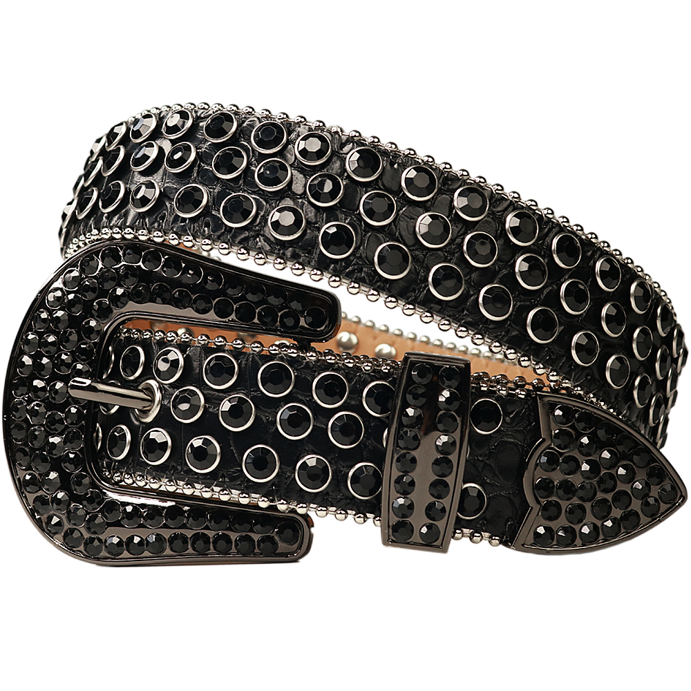 

Western Cowgirl Cowboy Luxury Ajustable Length Rhinestones Belt Studded Belts For Women for Men Ceinture Femme Homme Cinturon, White