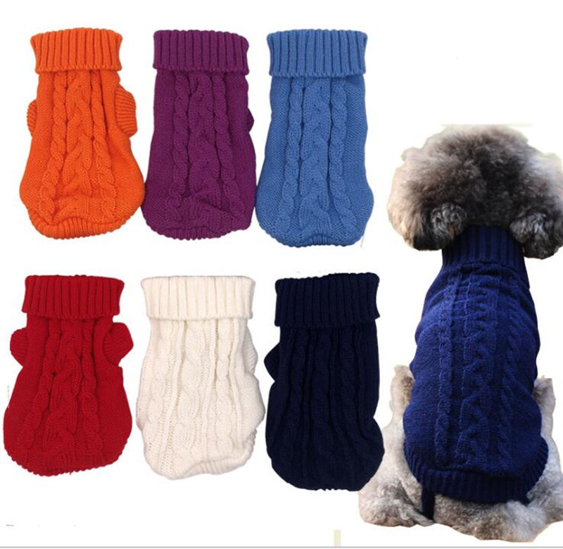 

Fashion Multiple Colour Dog Sweaters Winter Dog Clothes Puppy Pet Cat Sweater Jacket Coat For  Dogs Cat Clothes, Customize