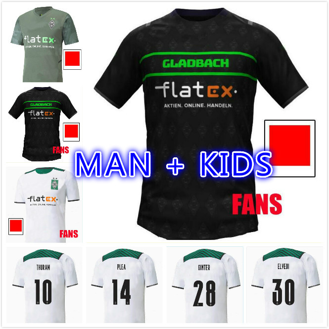 

2021 21 22 Monchengladbach soccer Jerseys 120th Anniversary Edition WAH THIRD home special Gladbach man kids shirt PLEA ZAKARIA NEUHAUS THURAM foootball jersey