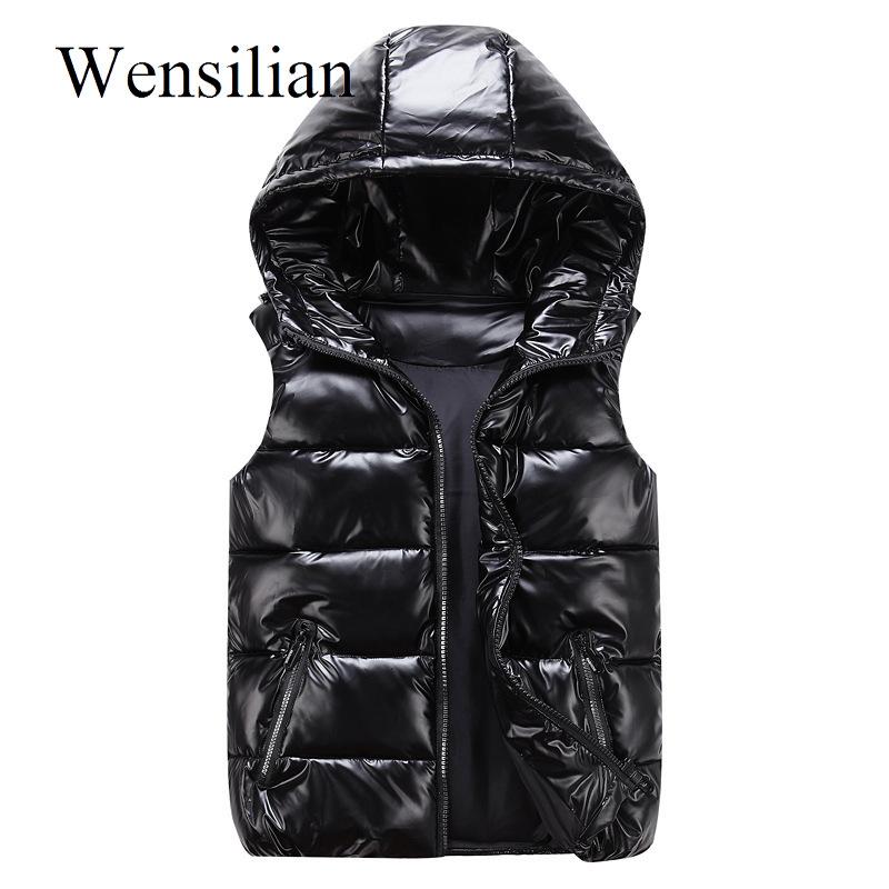

Women' Vests Winter Short Down Vest Women Sleeveless Hooded Waistcoat Jacket BodyWarmer Lightweight Windbreaker Coat Cloth, Black