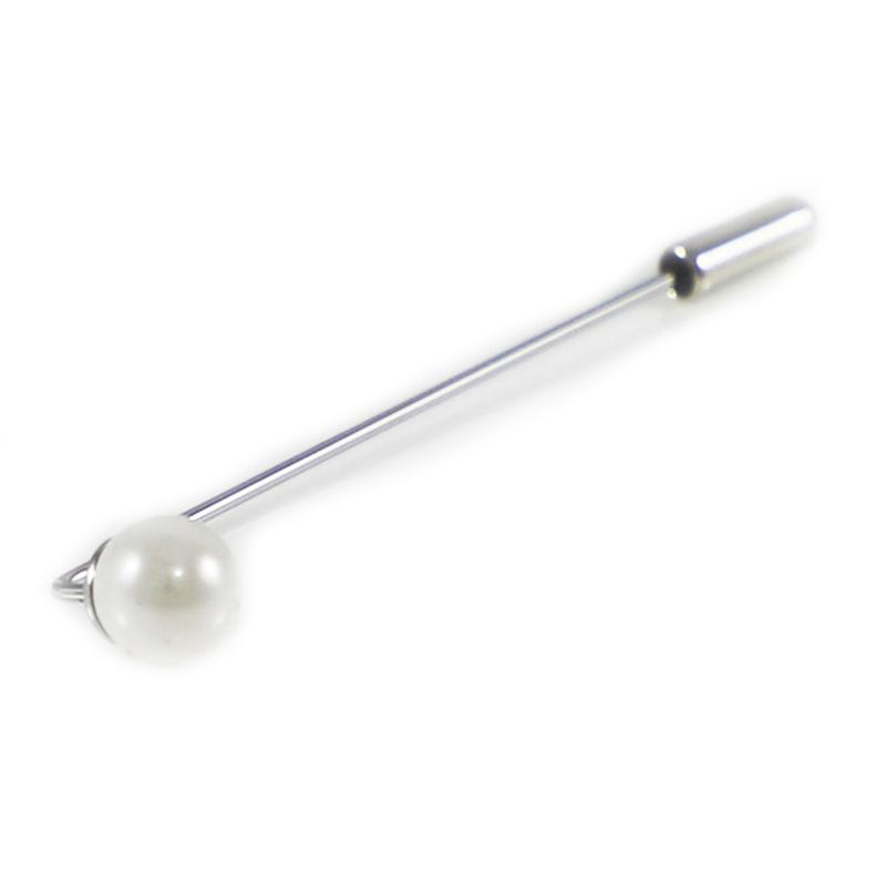 

Pins, Brooches Classic Pearl Lapel Pin White Tie Men Suit Wedding Birthday Gift