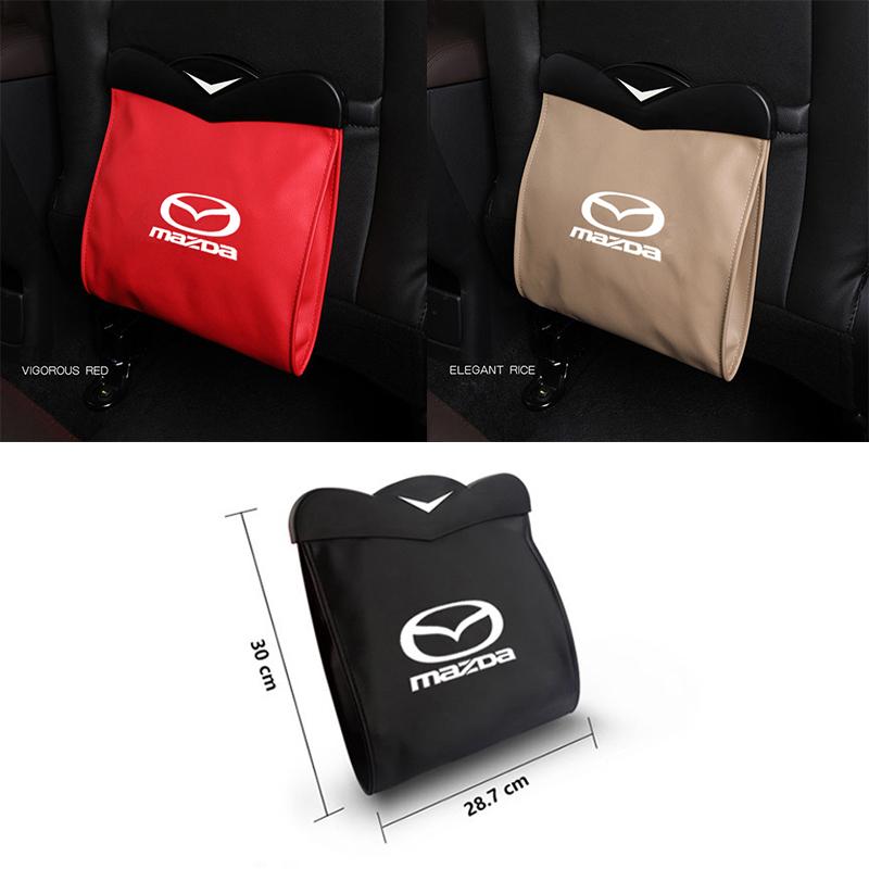 

Car Seat Rubbish Storage Bag For Emblem Atenza Speed CX5 CX3 MX5 MX3 Axela CX7 CX9 RX8 RX7 Garbage Pocket Accessories Organizer