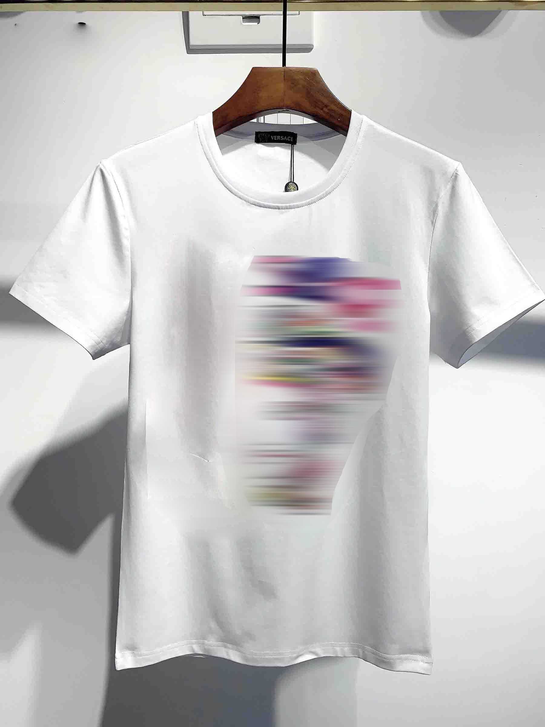 

2021Men's Women's Summer Street T-shirt Fashion Designer Letter Print Short Sleeve Casual Pure Color T-shirt T-shirt, White;black