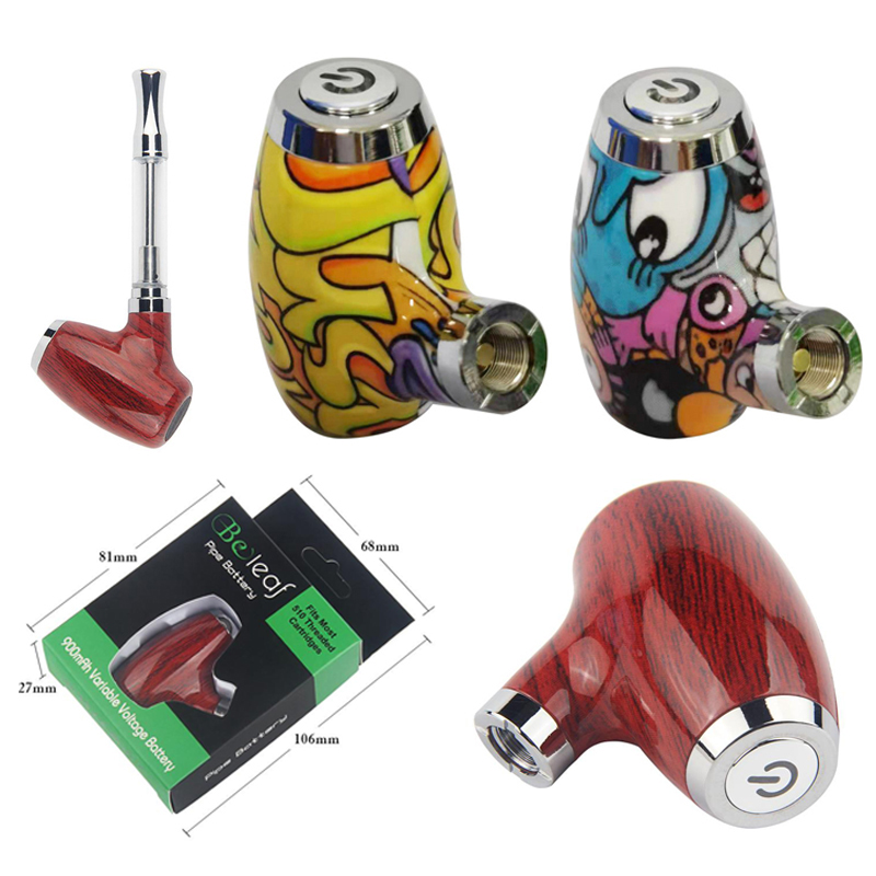 

Beleaf E Pipes Preheat Battery Kit 900mAh 510 Thread Variable Voltage eCig Vaporizer Mech Mod Cigars Vape Cartridge