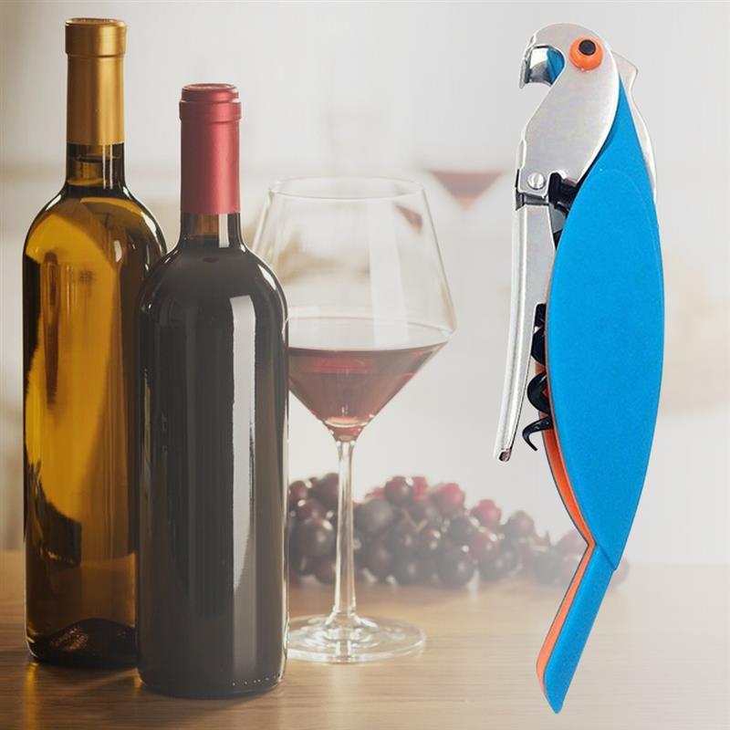 

10pic Red Wine Opener Portable Parrot Beer Bottle Opener Customize Cutting Knife Stainless Steel Mini Corkscrew Bottle Openers