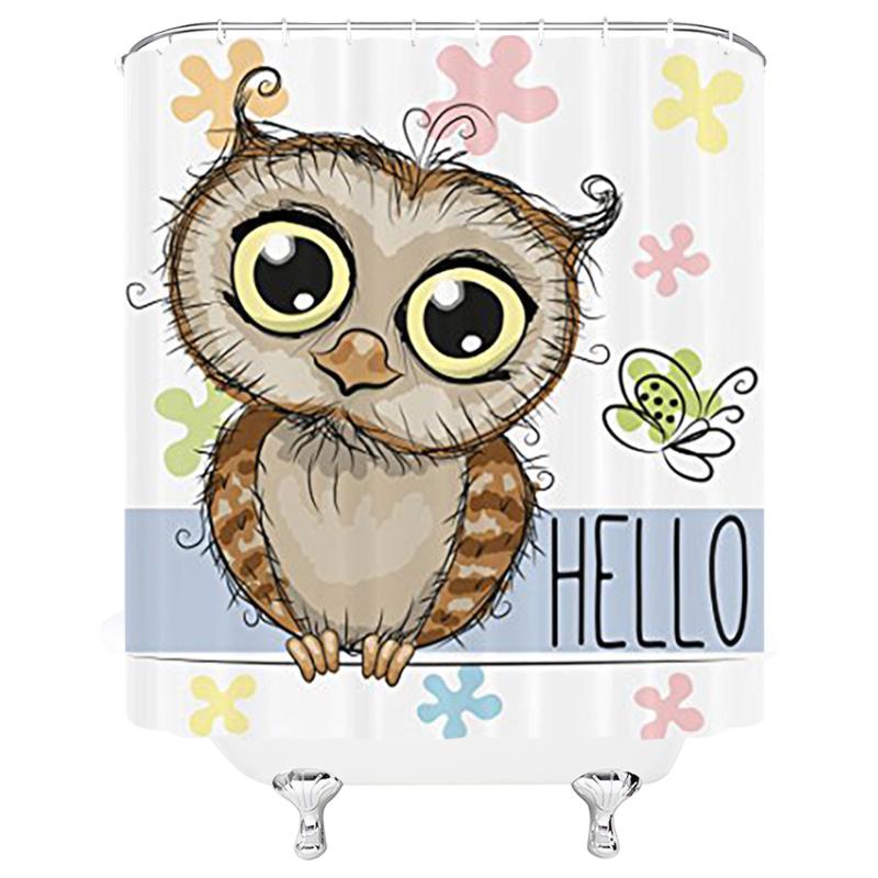 

Shower Curtain 3D Cartoon Animal Series Bathroom Curtains