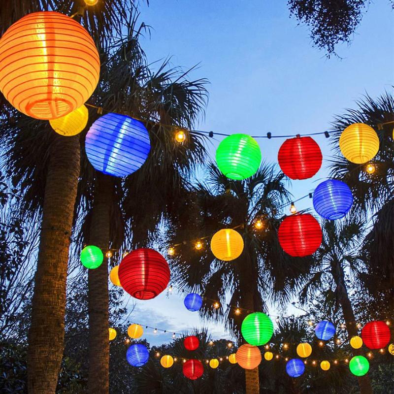 

Strings Solar Lanterns String Lights 10/20/30 LED Waterproof Outdoor Patio Ball Fairy Garland Light For Garden Decoration