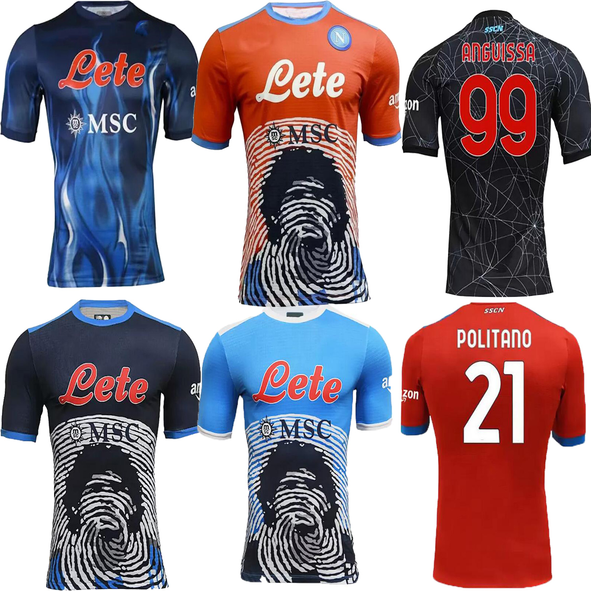 

21 22 Napoli 3rd Maradona Special red Halloween Soccer Jersey Set 2021 2022 Maglia Naples Football Shirt ZIELINSKI INSIGNE OSIMHEN FABIAN LOZANO