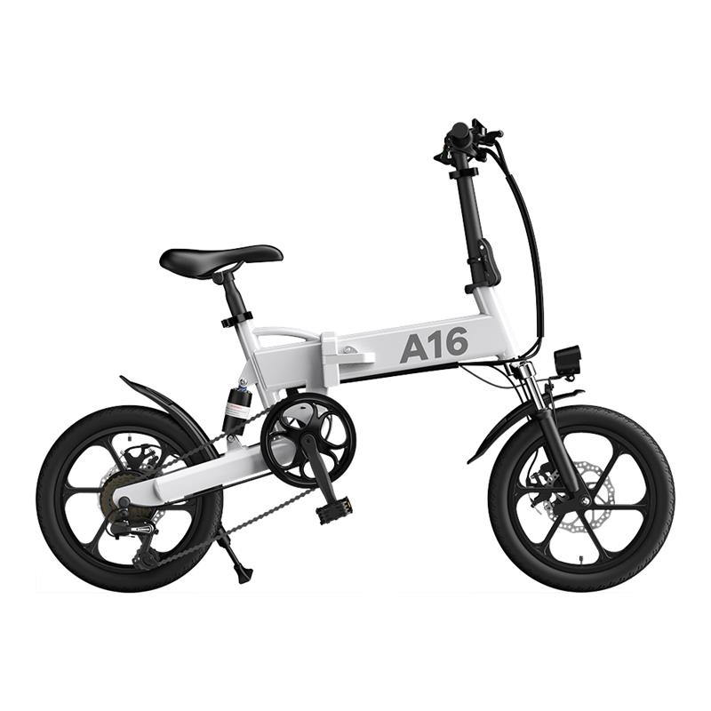 

EU UK Stock ADO A16 Foldable Electric Bicycle 16'' Tire 350W DC Motor 25km/h Max Speed City BIke Mountain ebike