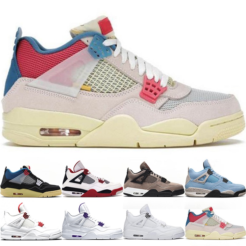 

Basketball Shoes 4s Men Chaussures 4 University Blue White Oreo Taupe Haze Fire Red Starfish Metallic Mens Trainers Sports Sneakers Size 40-47, #5 pure money