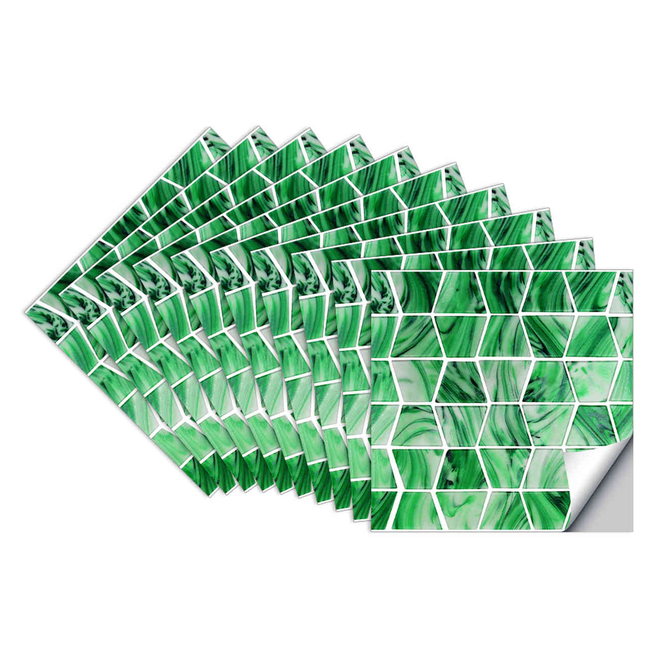 3D Crystal Imitation Epoxy Tile Sticker Guest Restaurant Wall Beautification Wall Sticker Easy to install Non-toxic harmless-image-689785954