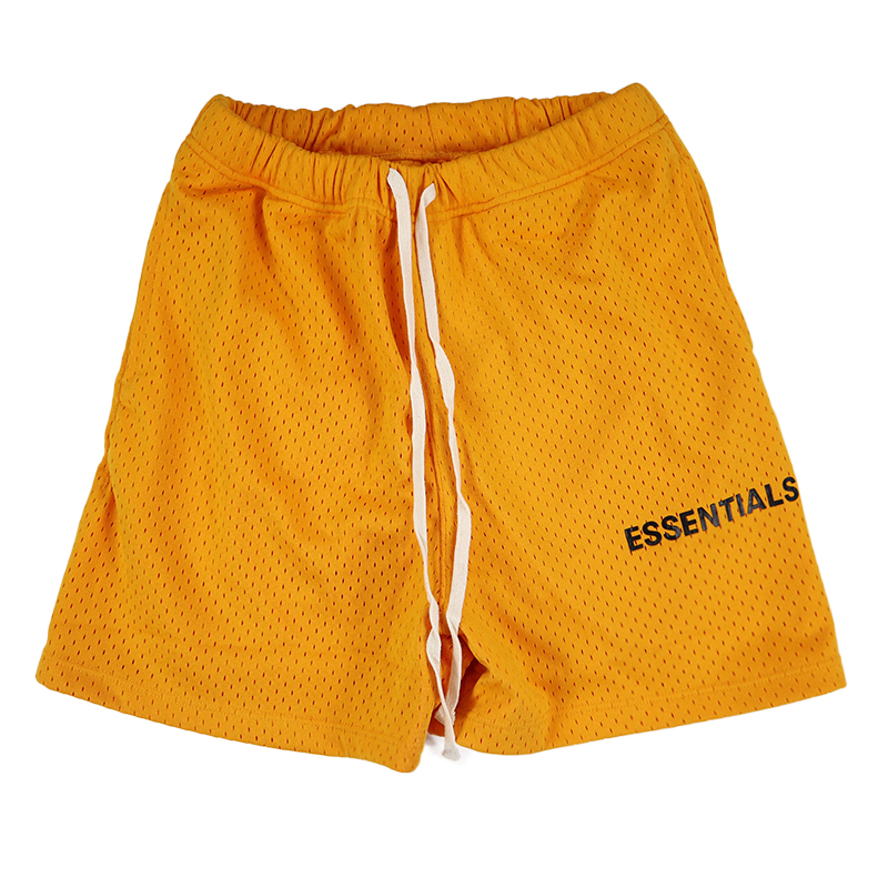 

2021 Trendy Men shorts Fog Fear of God Mesh Short High Street Crotch Drawstring Sports Casual Pants Essentials WoMens Fashion Q3f6#, White;black