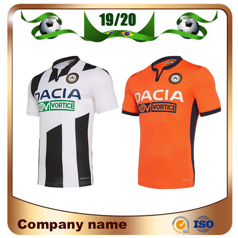 

19/20 Maglia Udinese Calcio Soccer Jersey 2020 Home J.LARSEN OKAKA R.DE PAUL Soccer Shirt LASAGNA MACHIS Football uniform, Black;yellow