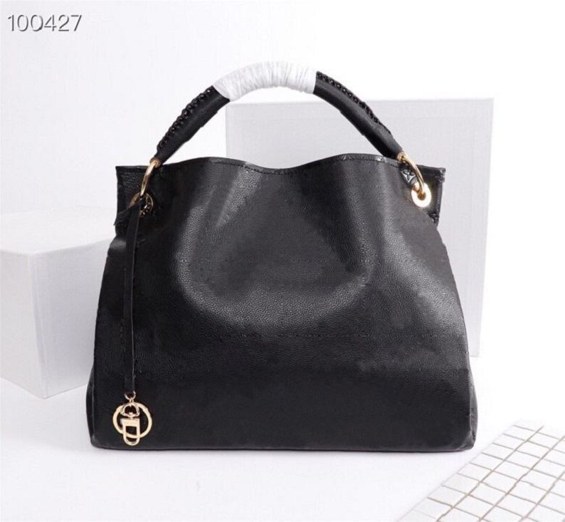 

Classic Luxury Designer totes Lady Messenger Bag Artsy Embossing Handbag Ladies Shopping Bags Brand Leather Style Handbags purse Free Ship, Embossing black #m40249