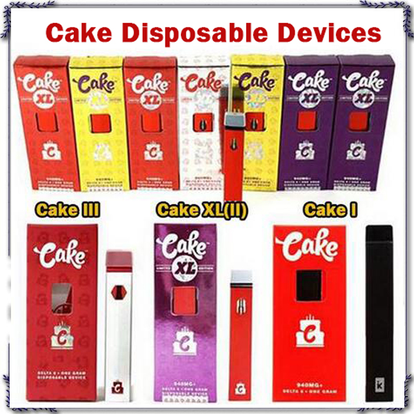 

Cake Delta 8 Disposable E-cigarettes Device One Gram 1.0ml Empty Thick Oil Pod Cartridge Rechargable 280mAh Battery Vape Pen