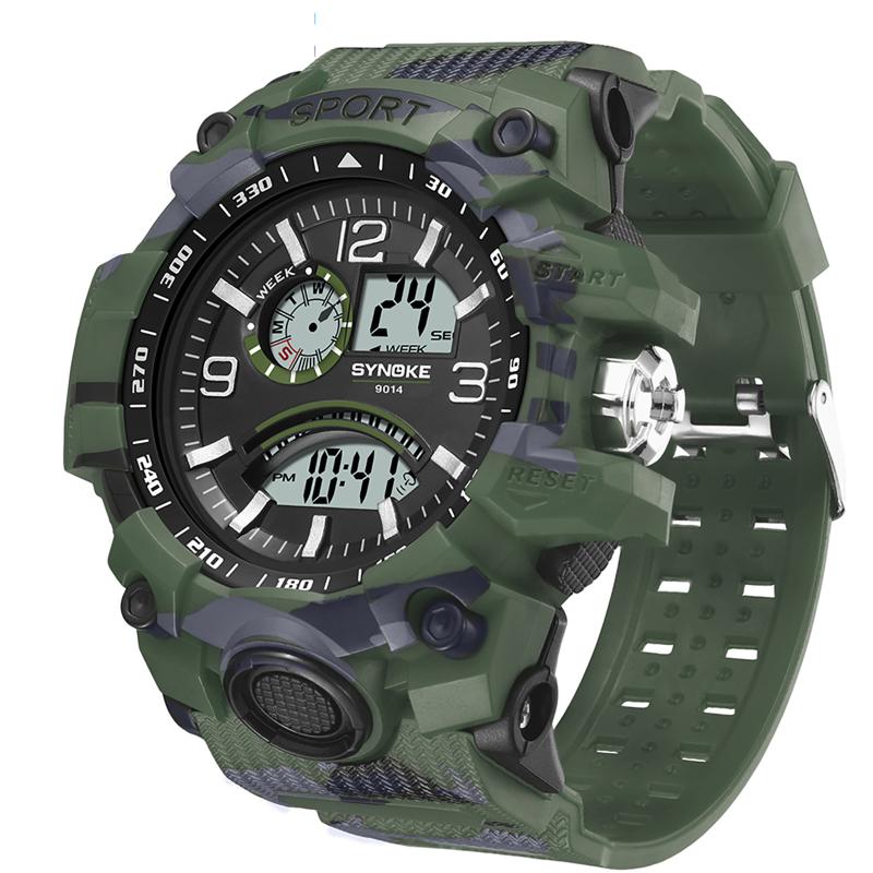 

Wristwatches Men Outdoor Sports Watch Multifunctional Digital Display Mens Top Quartz Wrist For Man Gift Reloj Hombre, Blue