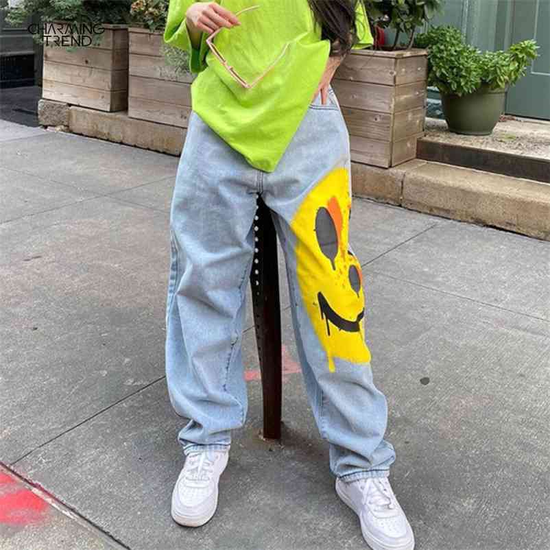 

Jeans Woman Pants Vintage Women Harem Style Outfits Casual High Street Denim Trousers 210629, Blue