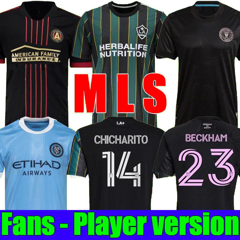 

MLS 20 21 Atlanta United FC soccer jersey 2021 LA Galaxy football shirts PLAYER version Inter Miami CF tops Beckham KIDS Top quality, Inter miami away