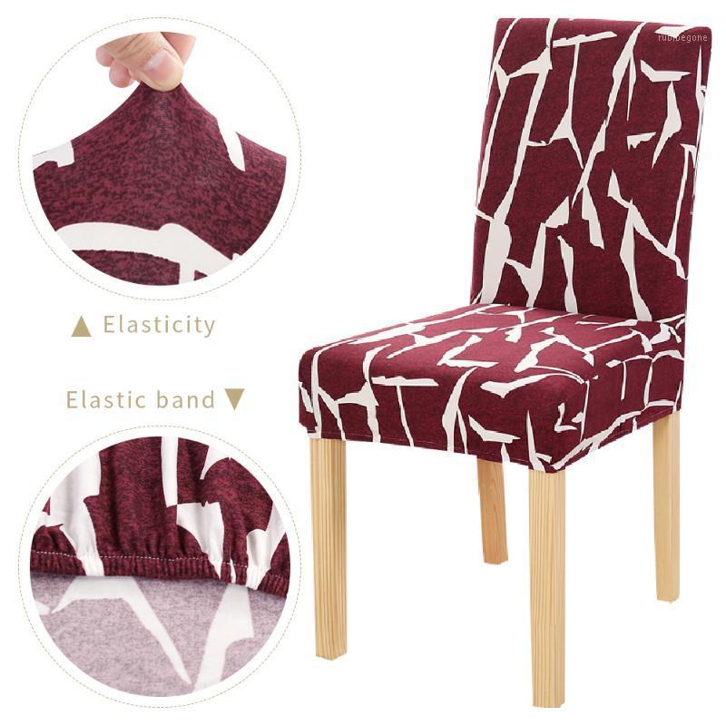 

Chair Covers Searchl Spandex Europe Cover Stretch Elastic Dining Seat For Banquet Wedding El Anti-Dirty Removable Housse