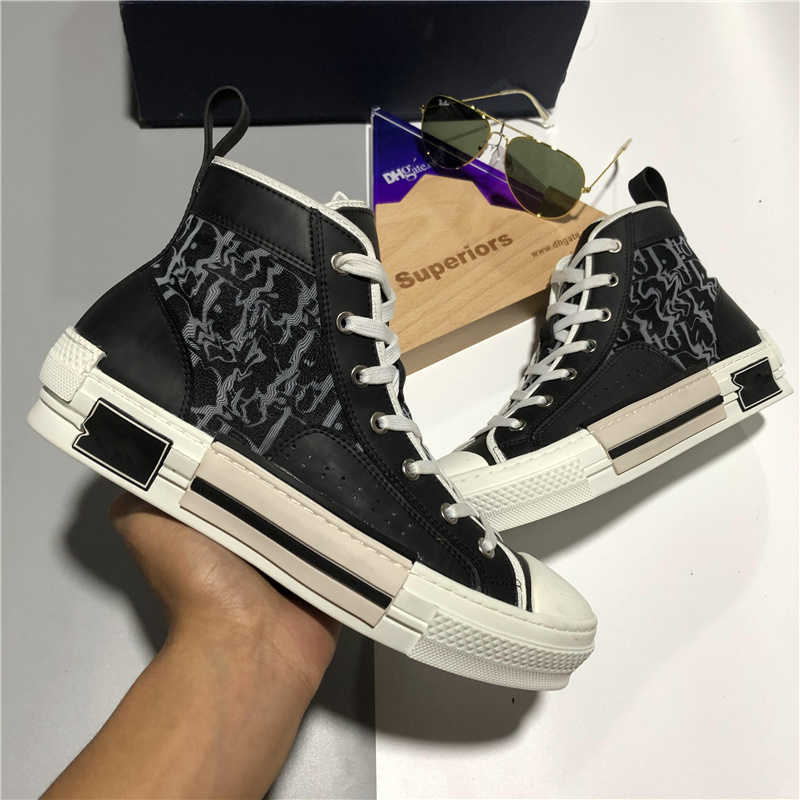 

Top Men Oblique High b23 Designer Shoes Casual Sneaker Woman B22 Technical Flat Platform Trainer Breathable Outdoor Women Canvas Trainers, Style 1