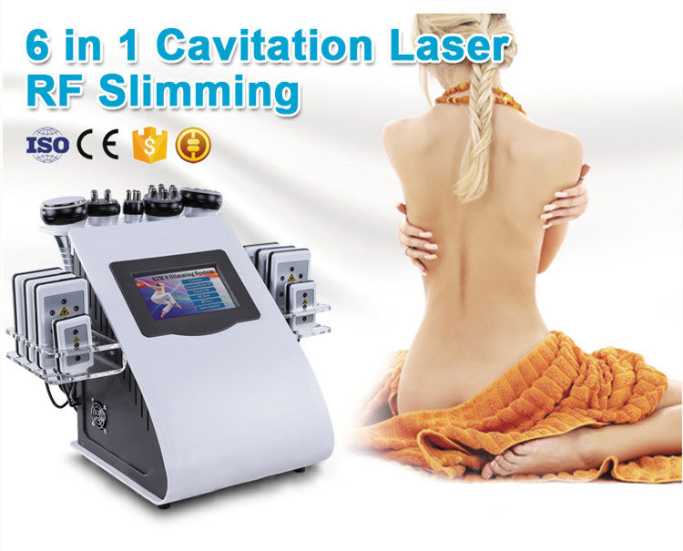 Body Shaping lipo laser slimming cavitation rf 6 in 1 ultrasonic cavitation vacuum beauty machine-image-700676692