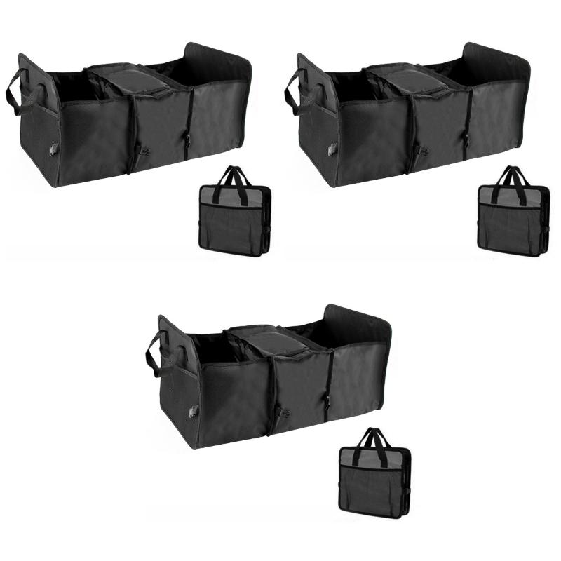 

Car Organizer 3pcs Van Truck Storage Bag Multipurpose Tidy Large Cace (Black)