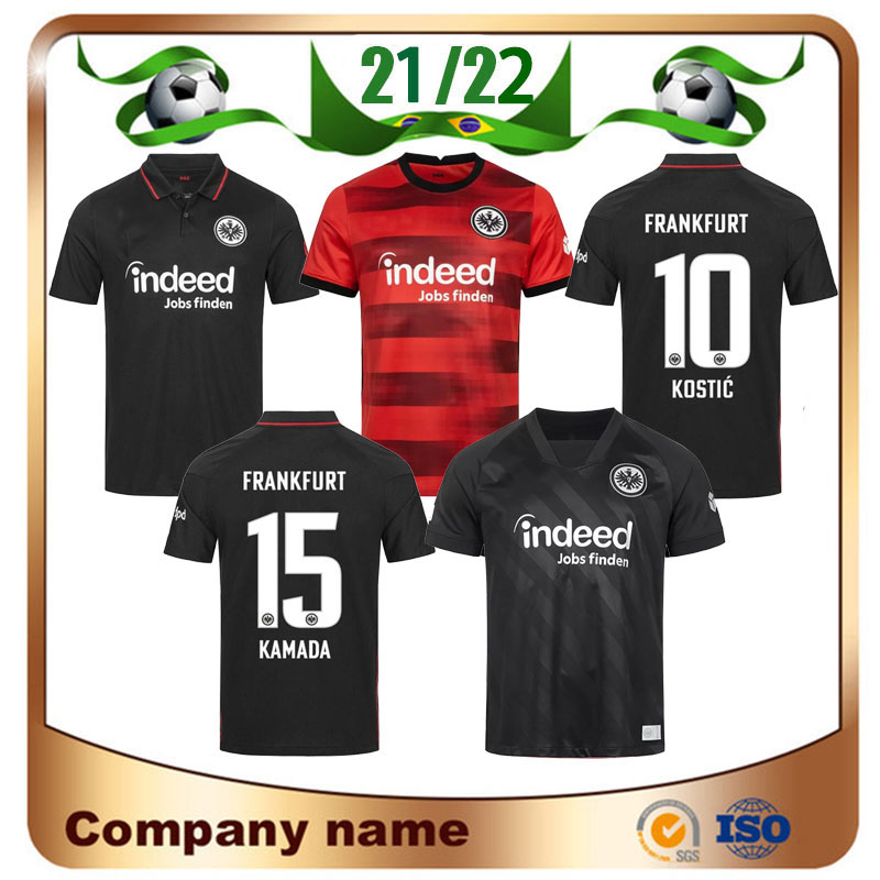 

21/22 Eintracht Frankfurt Soccer Jerseys 2021 KOSTIC SOW KLAMMERS HINTEREGGER KAMADA BORRE shirt RODE ACHE Kids kit Football Uniform, Away bundesliga patch