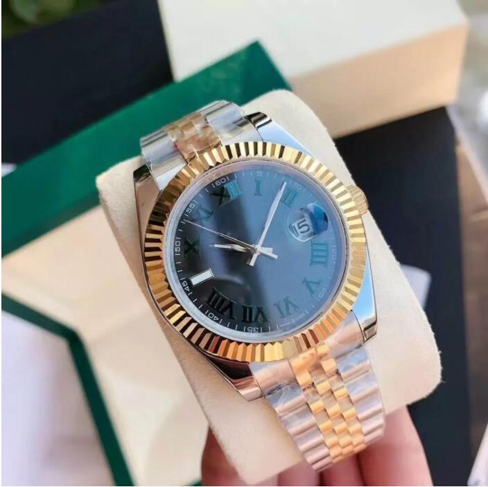 

With Box papers men's watch automatic mechanical watches 41mm sapphire mirror stainless steel original buckle gift wristwatch, Transportation costs cover the differenc