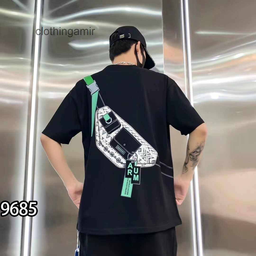 

2022 Designer T-shirts Bottegas Fashion t Shirts Venetas High Brand Summer Painting Satchel Printed Casual Short Sleeve T-shirt Men Women, White