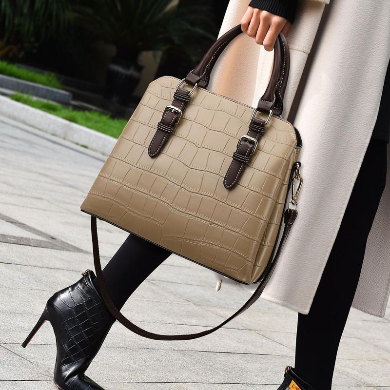 

Evening Bags 100% Genuine Leather Fashion Simple Temperament Lady Tote Bag 2022 Retro Single Shoulder Messenger