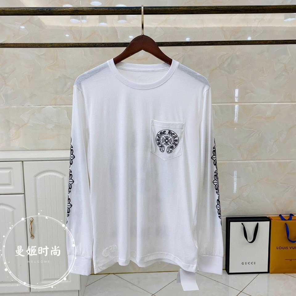 

hearts classic horseshoe print men's Chrome and women's round neck long sleeve sweater casual top, Black