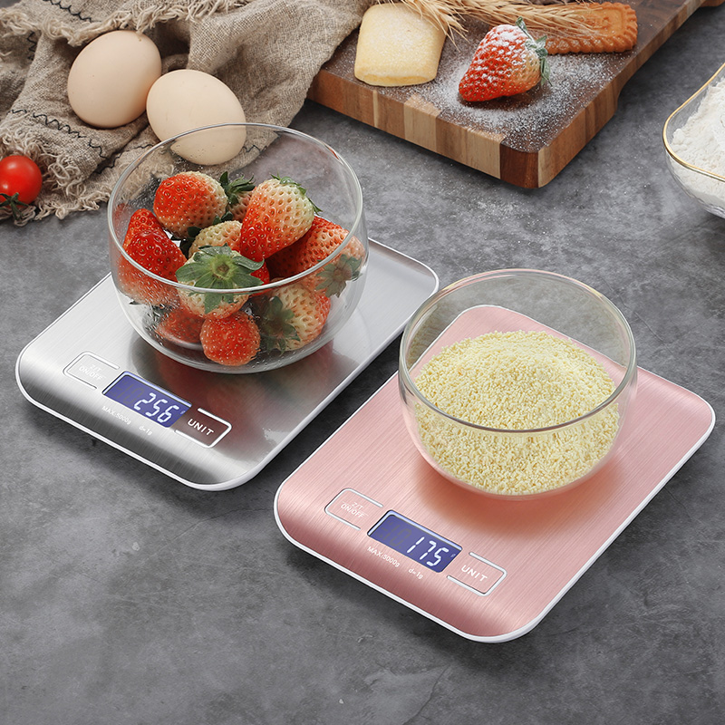 

Digital Kitchen Scale LCD Display 1g/0.1oz Precise Stainless Steel Food Scale for Cooking Baking weighing Scales Electronic