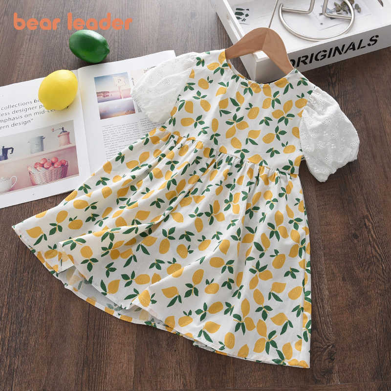 

Bear Leader Kids Girls Casual Summer Dresses Toddler Baby Flowers Print Costumes Children Sweet Patchwork Vestidos For 1-6 Years 210708, Ah5322yellow