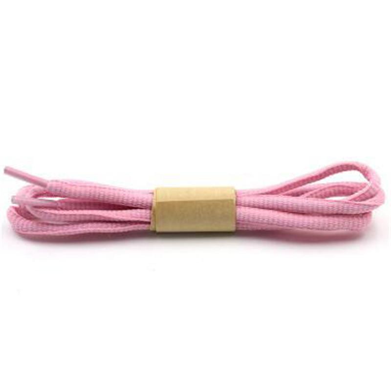 

Polyester White Black Shoelaces Low Elastic Silk Flat Follow Double Layer Shoe Laces for Shoes Jogging Walking, White;pink