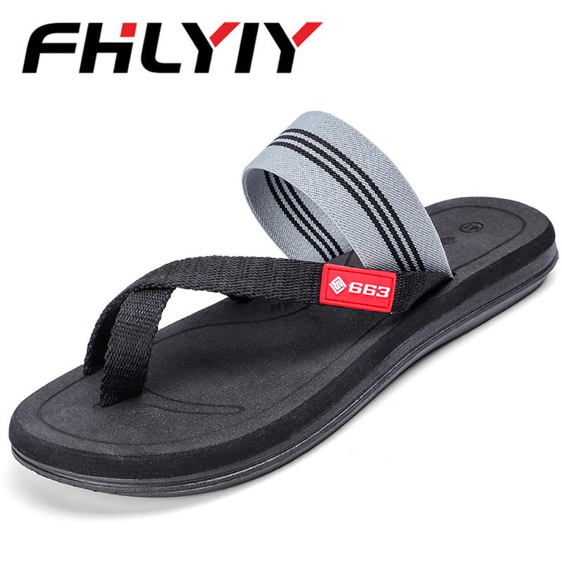 

Sandals Unisex Summer Slippers Outdoors Flip Flops Male Soft Casual Shoes Sapato Masculino Chaussures Hommes Footwear, Black