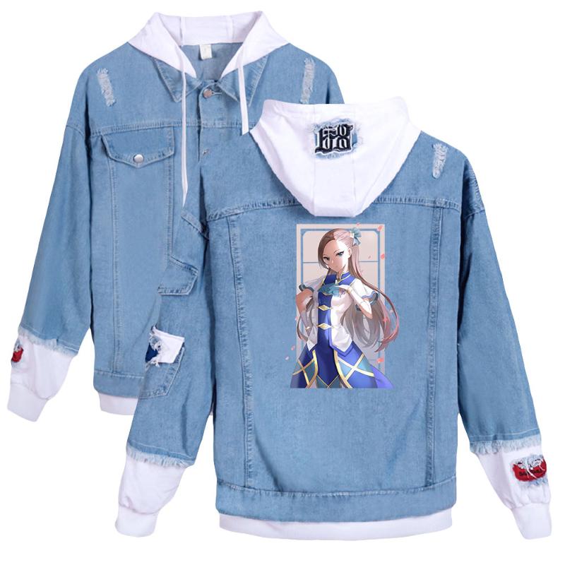 

Men's Jackets 2022 Anime My Next Life As A Villainess All Routes Lead To Doom Denim Jacket 2D Print Casual Men Women Clothes, Black;brown